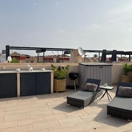 Higuericas Costa 222 Haerlig Takterrass Med Havsutsikt - Pool Och 250m Stranden Apartment